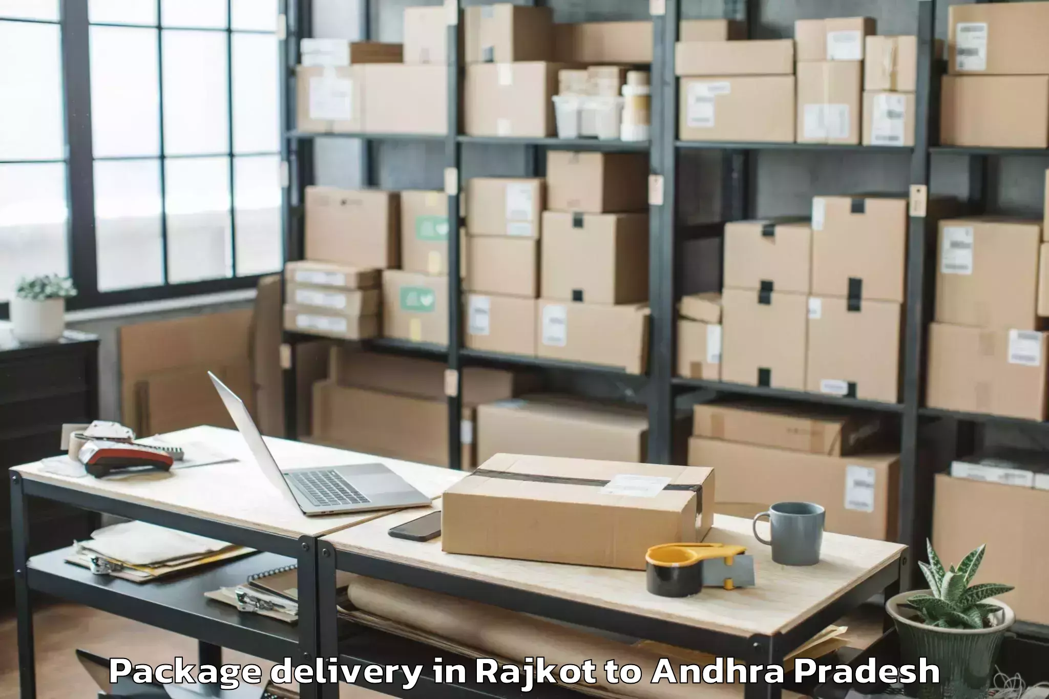 Book Rajkot to Paravada Package Delivery Online